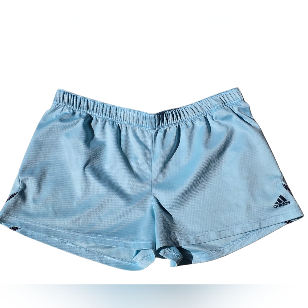 Adidas Blue Elastic Waist Shorts Size L